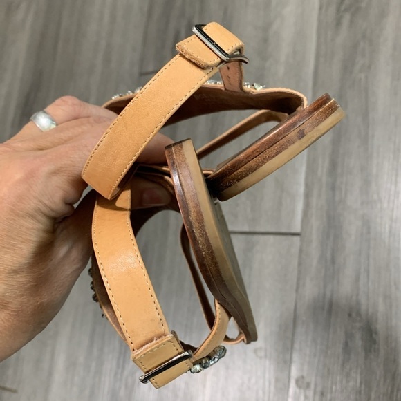 Jeffrey Campbell Dola Jeweled Leather Sandals size 9 - Picture 4 of 10